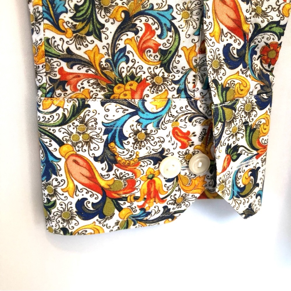 ETON Floral Slim Fit Button Down Shirt - Picture 2 of 8